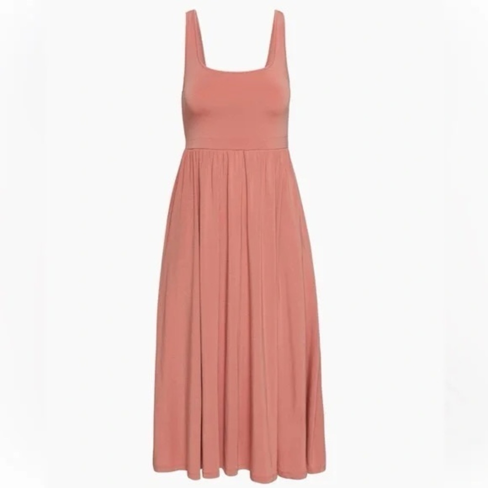 Aritzia Market Midi Dress in Earthen Red w/ pockets, no slit Size XL